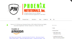 Desktop Screenshot of phoenixnutritionals.com